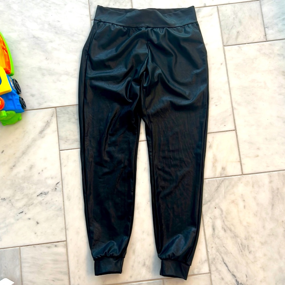 Commando Faux leather joggers